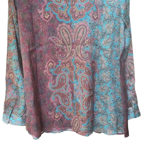 Soft Surrounding 100% Silk Lilit Blouse Size L  NWOT - Picture 9 of 16